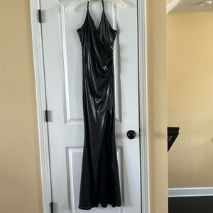 Formal Grayish Titanium Silver Gown